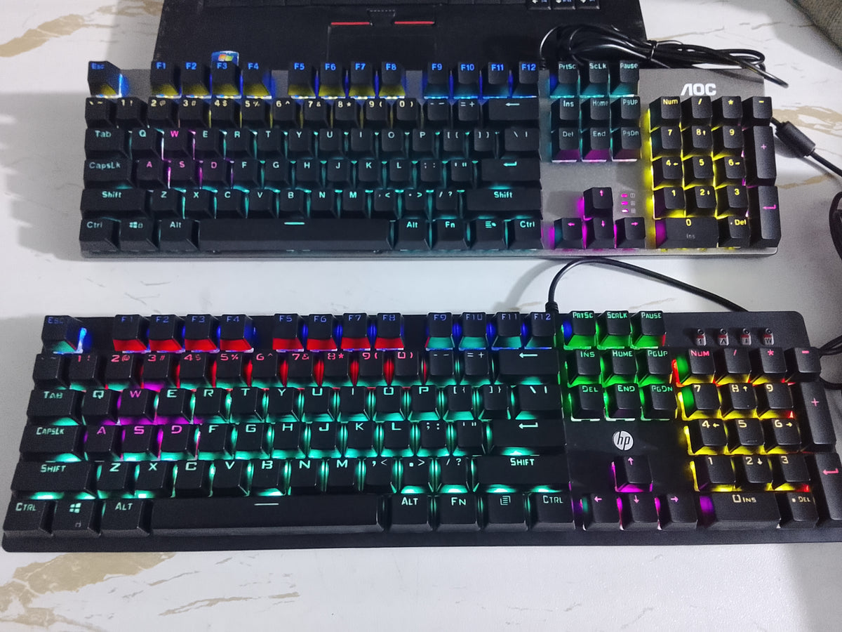 HP and AOC RGB Mechanical Gaming Keyboard