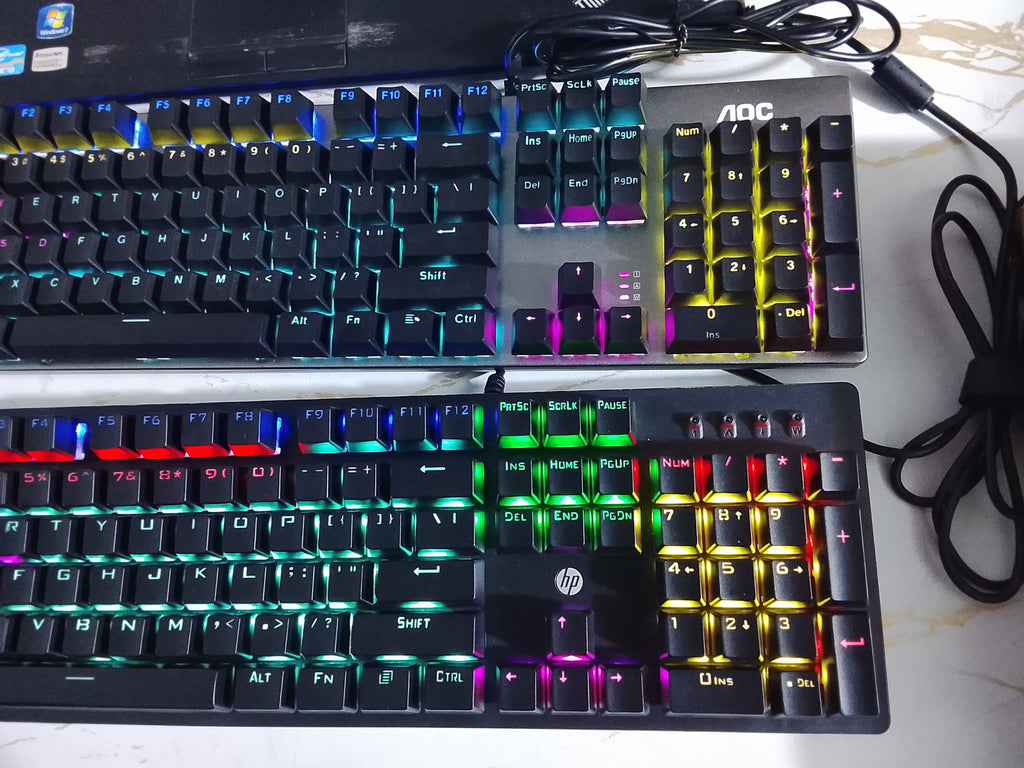 HP and AOC RGB Mechanical Gaming Keyboard