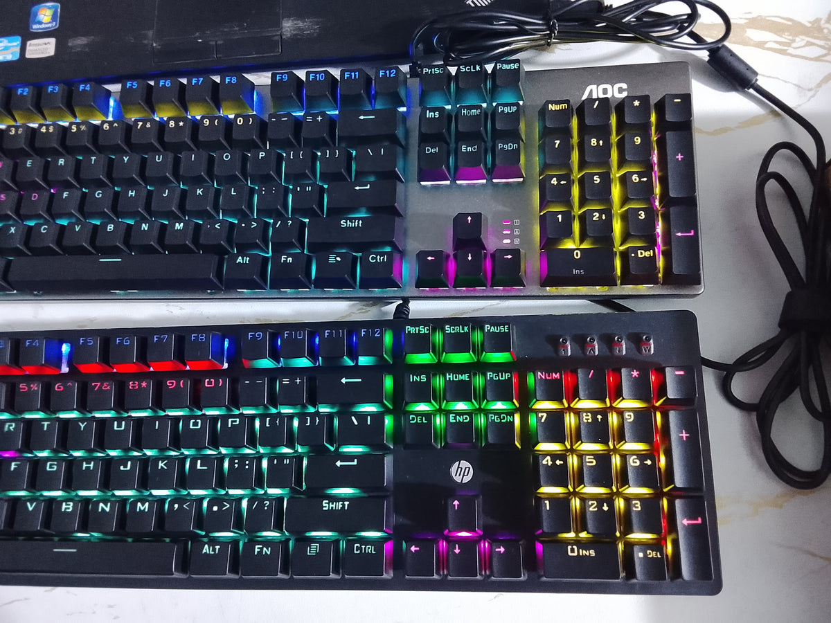 HP and AOC RGB Mechanical Gaming Keyboard