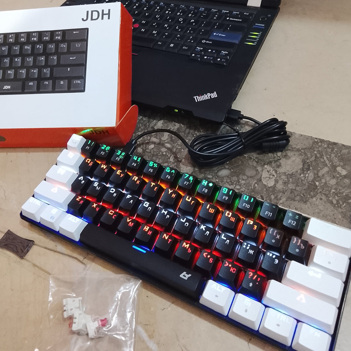 JDH Mechanical 60% wired RGB Keyboard