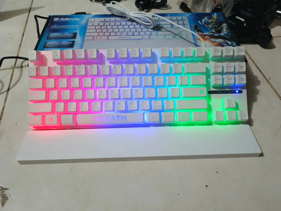 DEFENDER BREATH Gaming Keyboard with RGB Backlight