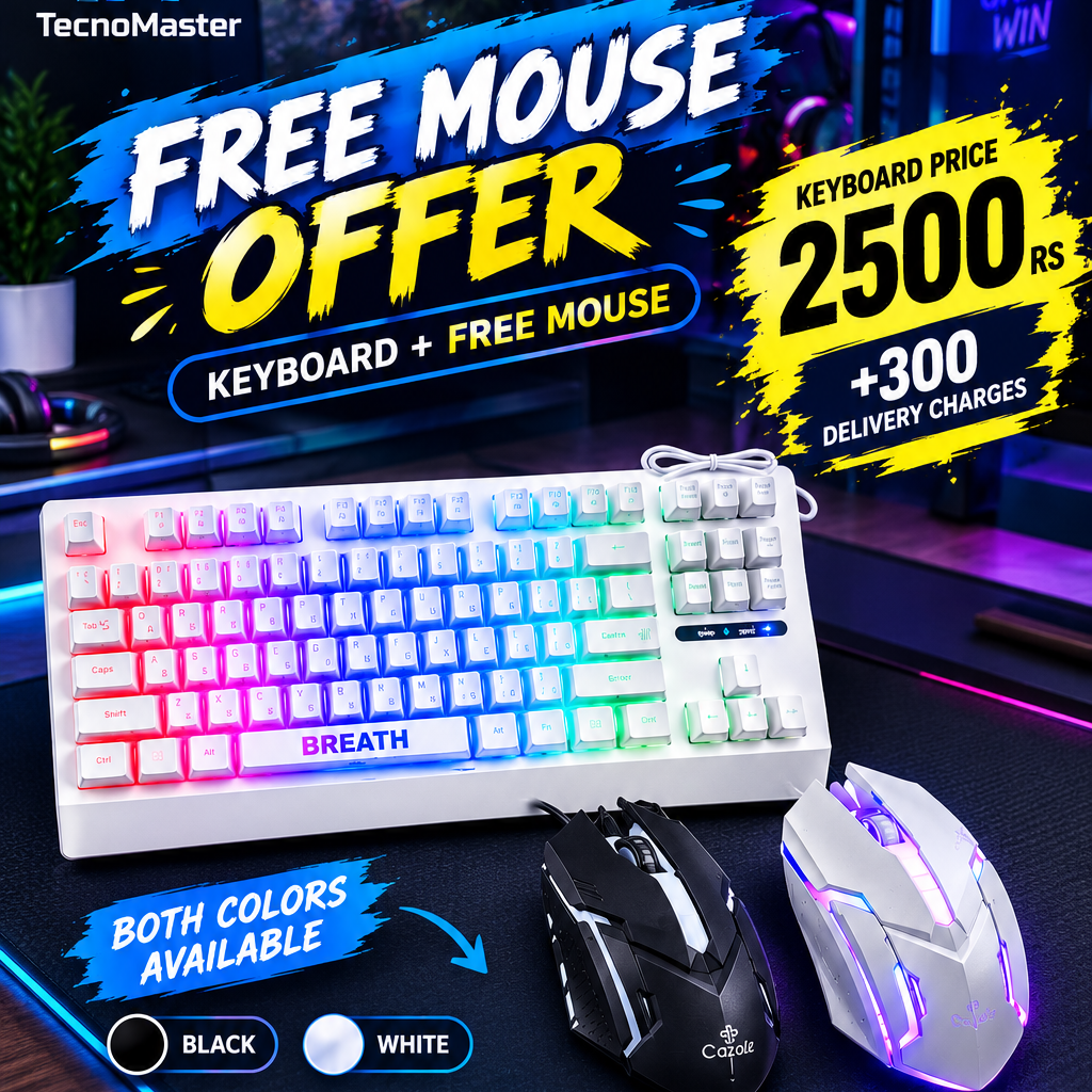 Combo Deal - Keyboard + Free Mouse