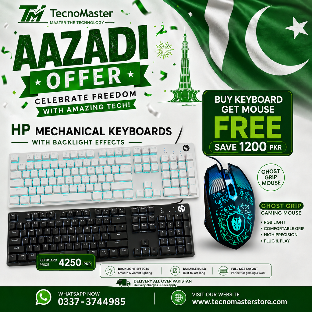 Hp GK400F machanical keyboard. Free Mouse Deal