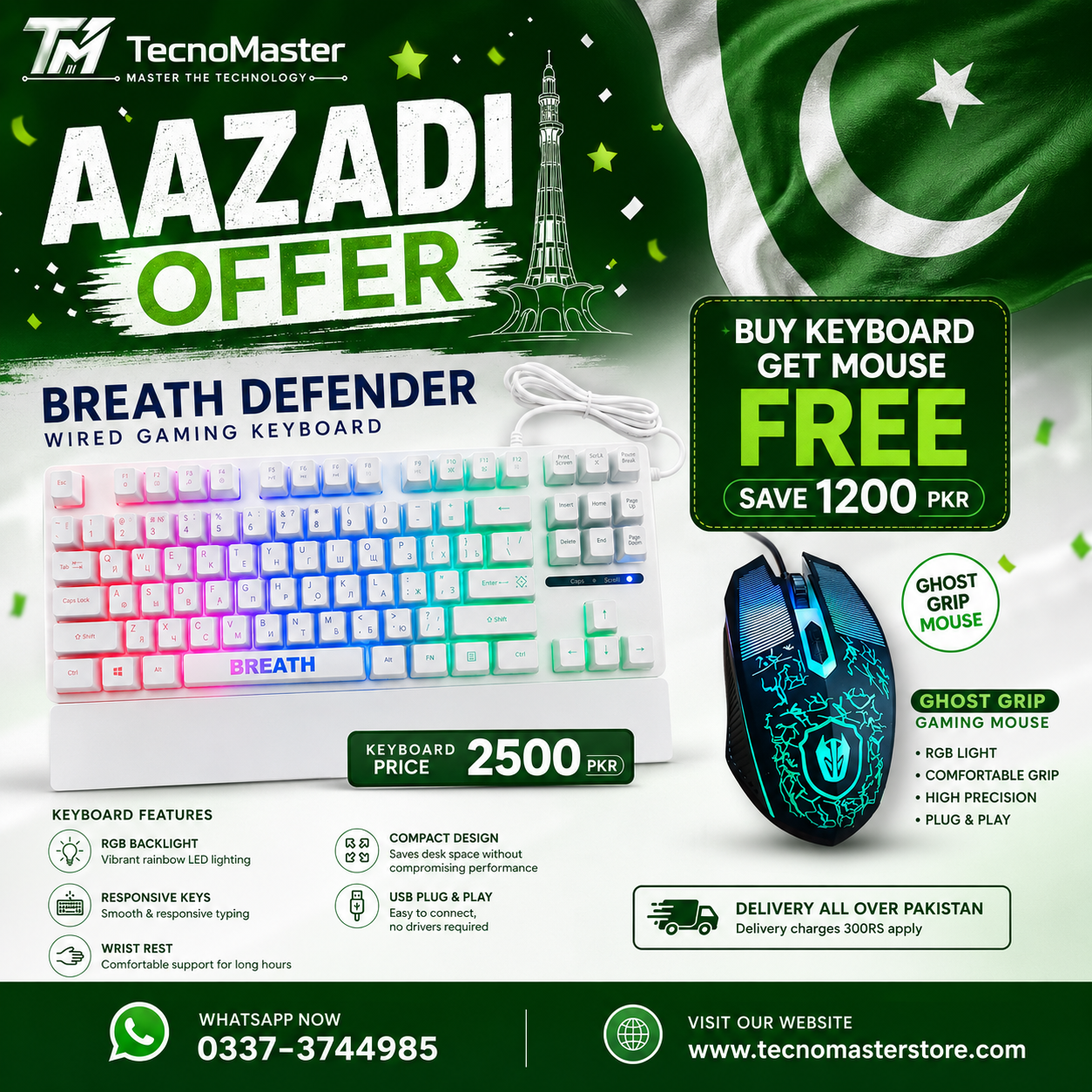 DEFENDER BREATH Keyboard-Free Mouse Deal