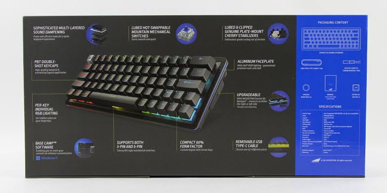 Mountain Everest 60 Keyboard - Without Numpad