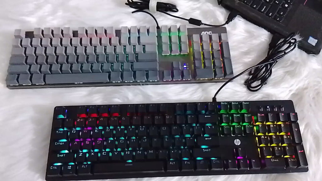 HP GK400 Mechanical Gaming Keyboard with RGB backlight