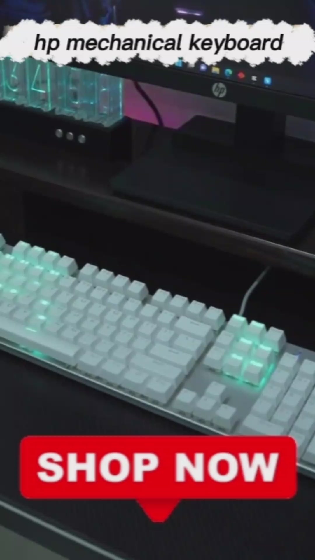 Hp GK400F machanical keyboard. With Unicolor Backlight.