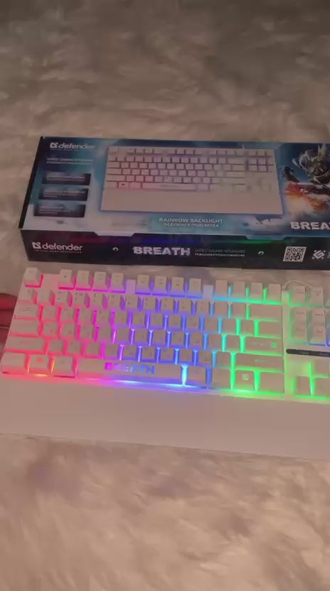 DEFENDER BREATH Gaming Keyboard with RGB Backlight