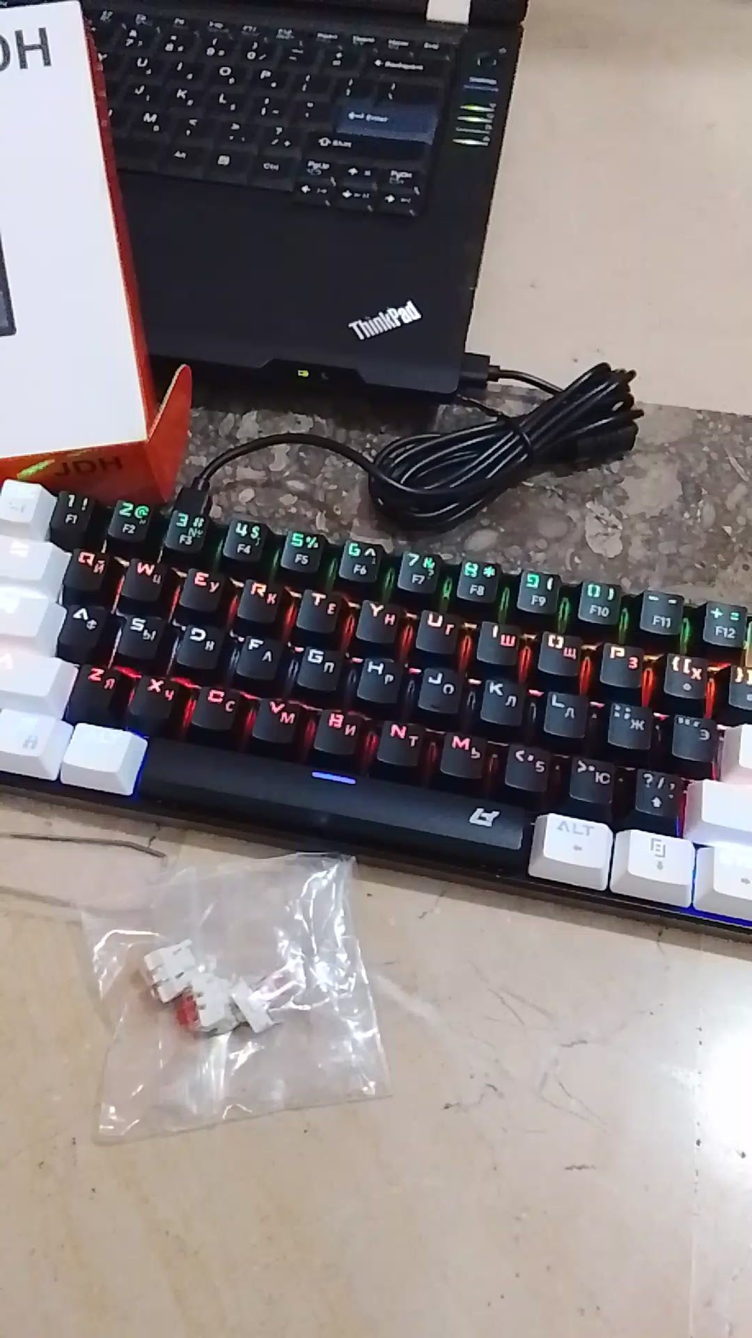 JDH Mechanical 60% wired RGB Keyboard