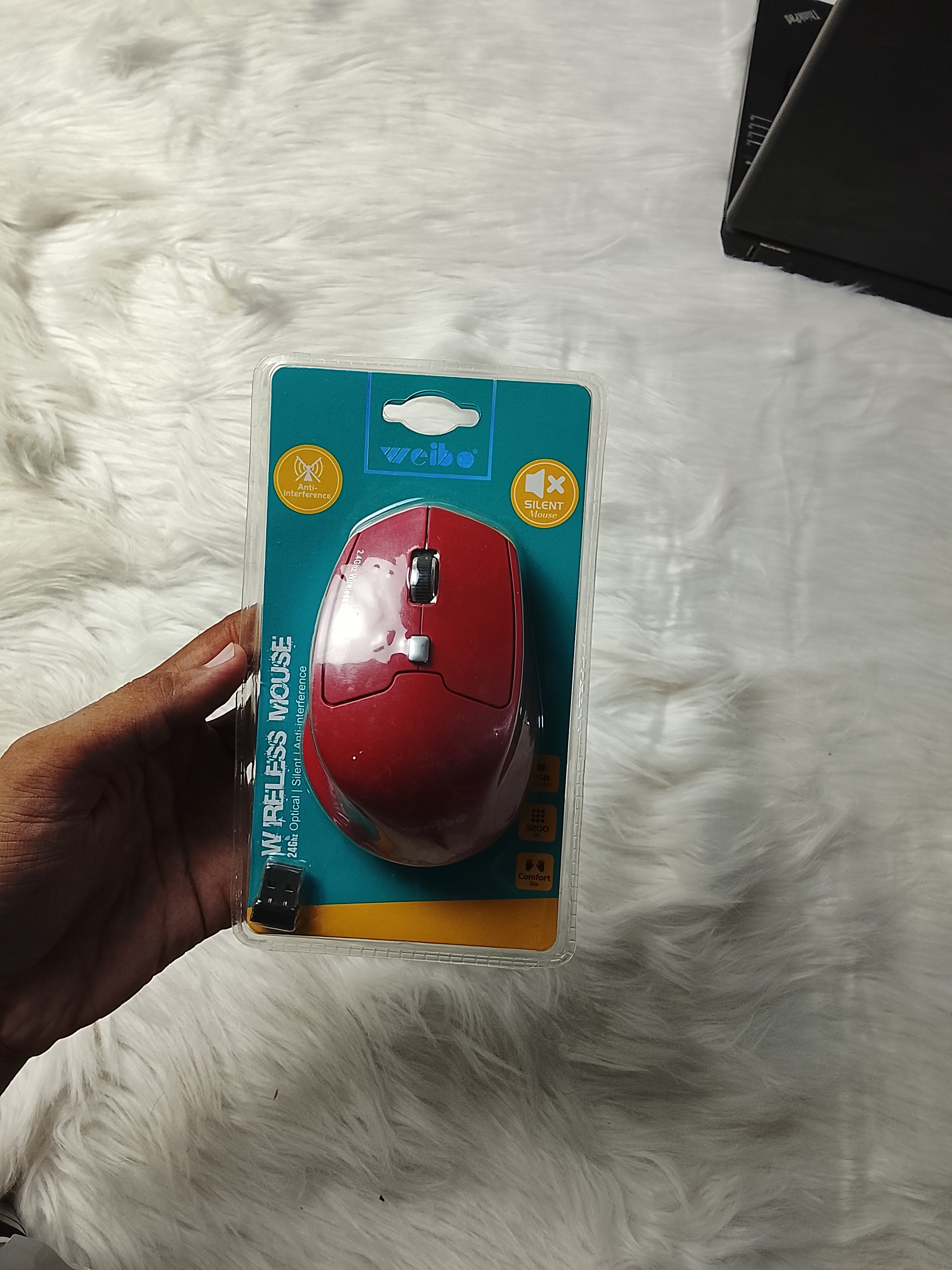 Weibo Wireless Mouse Red