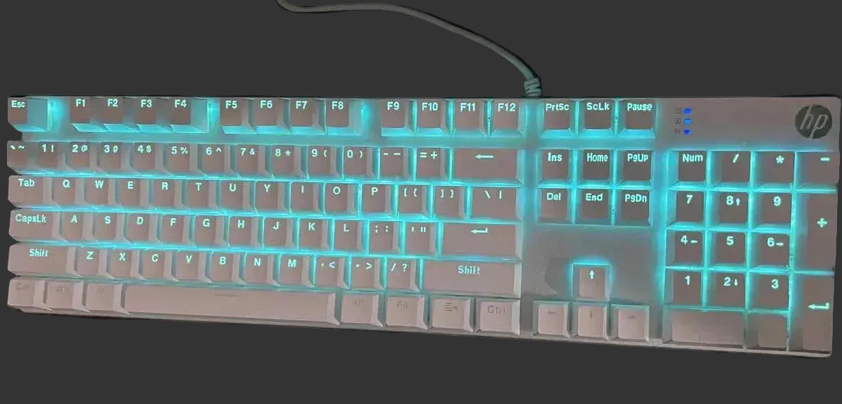 Hp GK400F machanical keyboard. With Unicolor Backlight.